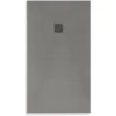 Boss & Wessing Douchebak BWS Elsa Composiet Anti-slip 100x100x3 cm Mat Grijs