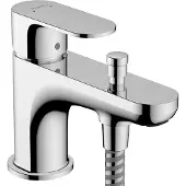 Hansgrohe Rebris S ééngreeps bad- en douchemengkraan Monotrou met 2 doorstroomhoeveelheden, chroom