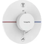 Hansgrohe showerselect comfort s thermostaat inbouw voor 2 functies met geïntergreerde zekerheidscombinatie volgens en1717, mat wit