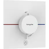 Hansgrohe ShowerSelect Comfort E stopkraan inbouw voor 3 functies, mat wit