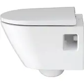 Duravit Toilet D-Neo Wand Compact HygieneGlaze Rimless Diepspoel 48 cm Hoogglans Wit