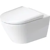 Duravit Toilet D-Neo Wand Rimless Diepspoel 54 cm Durafix Hoogglans Wit