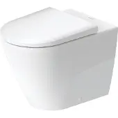 Duravit Toilet d-neo hygieneglaze staand rimless diepspoel 58 cm hoogglans wit