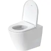 Duravit Toilet d-neo hygieneglaze staand rimless diepspoel 58 cm hoogglans wit