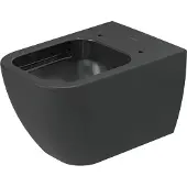 Duravit happy d.2 wandcloset 36.5x54x33.5 cm keramiek glanzend antraciet