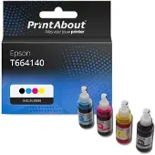PrintAbout Huismerk Epson T664140 Inktcartridge 4-kleuren Multipack