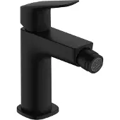 Hansgrohe logis fine eengreeps bidetmengkraan 110 met popup trekwaste, mat zwart