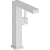 Hansgrohe Tecturis E ééngreeps wastafelkraan 210 Fine CoolStart met draaibare uitloop en PushOpen afvoerplug, mat wit