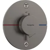 Hansgrohe ShowerSelect Comfort S thermostaat inbouw voor 2 functies, Brushed Black Chrome