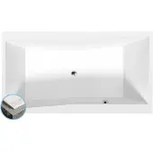 Polysan Quest Slim Rechthoekig bad 180x100x49cm, wit