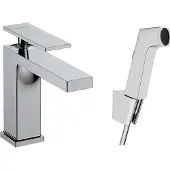 Hansgrohe tecturis e eengreeps wastafelkraan 110 met bidet handdouche en doucheslang 160 cm, chroom