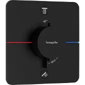 Hansgrohe showerselect comfort q thermostaat inbouw voor 2 functies, mat zwart