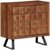 vidaXL Ladekast 70x35x70 cm massief acaciahout honingbruin