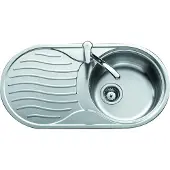 Teka Dr-80 1c 1e Circular Spoelbak Met Afdruiprek