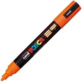 Uni-Ball Verfstift Posca PC5M medium donkeroranje | 6 stuks