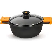 BRA Casserole - PINTI - CM36 - 2 handvaten - Antikleef - Deksel inbegrepen