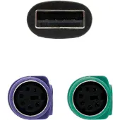 Nanocable Adapter PS/2 naar USB NANOCABLE 10.03.0101 Zwart