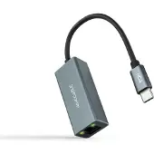 Nanocable 10.03.0406, Kabel, USB Type-C, Ethernet, 1000 Mbit/s, Grijs