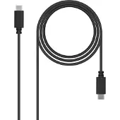 Nanocable USB 2.0, 2m USB-kabel USB C Zwart