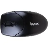 Iggual WOM-BASIC2-1000DPI, Geschikt voor zowel rechtshandige als linkshandige gebruikers, Draadloos (RF), 1000 DPI, Zwart