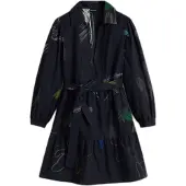 Desigual Jurk donkerblauw / geel / lichtroze / zwart