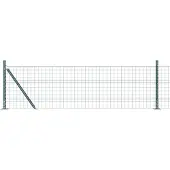 vidaXL Euro-hek met betonnen voetstuk 50 x 0,6 m PVC-Coated Staal Mesh