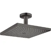 Hansgrohe raindance e hoofddouche 300 1jet ecosmart met plafondaansluiting, brushed black chrome