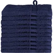 vidaXL Gastendoek SOLUND 10 st Marineblauw 15 x 21 cm 550 gsm