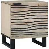 vidaXL Nachtkastje Wit 40 x 33 x 46 cm Bewerkt hout