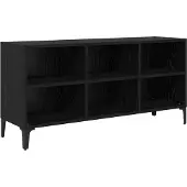 vidaXL Tv-meubelset Zwart 103,5 x 30 x 50 cm Geconstrueerd hout