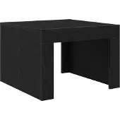 vidaXL Salontafel Zwart Eiken 50 x 50 x 35 cm Bewerkt hout