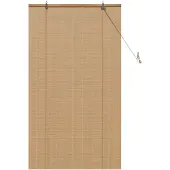 vidaXL Rolgordijn Bruin 80 x 160 cm Bamboe