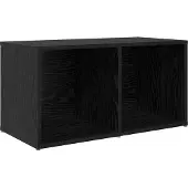 vidaXL TV-kastset, 72 x 35 x 37 cm, zwart, houtvezel