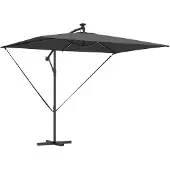vidaXL Parasol 294 x 200 x 270 cm Polyester en Aluminium Antraciet
