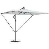 vidaXL Parasol 294 x 200 x 270 cm Polyester en Aluminium Zand