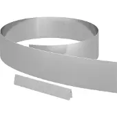 vidaXL Grasafscherming 450 x 0.05 x 15 cm Gegevens staal Zilver