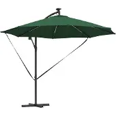 vidaXL Parasol Groen 294 x 294 x 248 cm Polyester en Aluminium