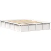 vidaXL Bedframe Wit 120 x 190 cm Massief grenenhout