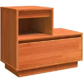 vidaXL Nachtkastje Wasbruin 60 x 34 x 51 cm Bewerkt hout