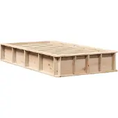 vidaXL Bedframe Bruin 90 x 190 cm Massief grenenhout
