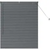 vidaXL Venetiaanse jaloezie Donkergrijs 130 x 100 cm 25 mm Aluminium