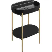Sapho Puno Zuil met de wastafel 60x86x39,6cm, mat goud