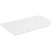Sapho Gebogen wastafelblad pulse 75,7x46,2 cm links wit