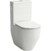 Laufen Pro - Complete staand toilet combi, achter-/onderafvoer, SoftClose, wit H8679530009701