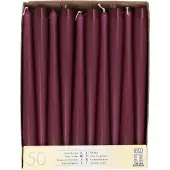 Starpak 50 Kandelaarkaarsen Ø 2,2 cm · 25 cm violet