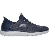 SKECHERS Slip-ons 'KEY PACE' blauw
