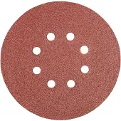 Graphite CIRKELSCHUURPAPIER 8 GATEN 150MM VELCRO K80