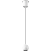 Artdelight Hanglamp bol Miami wit Ø 10cm