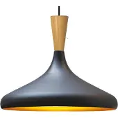 Bamyum Champion Træ Hanger, 35 cm Hanglamp Metaal E27 , Scandinavische Zwart Hanglamp