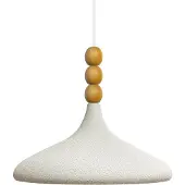 Bamyum Champion Hout, Metaal E27 Moderne Witte Hanglamp